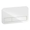 Villeroy and Boch ViConnect Glass Glossy White Dual Flush Plate - 922400RE 2 Villeroy and Boch ViConnect Glass Glossy White Dual Flush Plate - 922400RE -FlushPro Shop 922400RE P