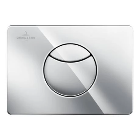 Villeroy and Boch ViConnect Chrome Dual Flush Plate - 92248561 4 Villeroy and Boch ViConnect Chrome Dual Flush Plate - 92248561 - Image 2