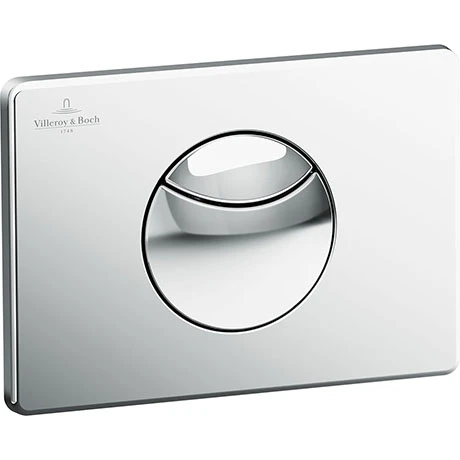 Villeroy and Boch ViConnect Chrome Dual Flush Plate - 92248561 3 Villeroy and Boch ViConnect Chrome Dual Flush Plate - 92248561