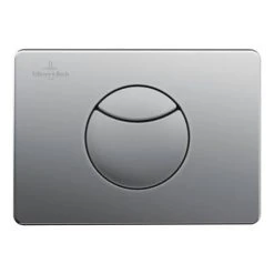 Villeroy and Boch ViConnect Brushed Chrome Dual Flush Plate - 92248569 5 Villeroy and Boch ViConnect Brushed Chrome Dual Flush Plate - 92248569 -FlushPro Shop 92248569 D1 460