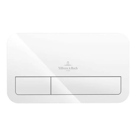 Villeroy and Boch ViConnect White Dual Flush Plate - 92249068 4 Villeroy and Boch ViConnect White Dual Flush Plate - 92249068 - Image 2