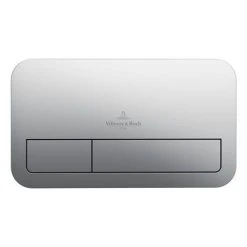 Villeroy and Boch ViConnect Brushed Chrome Dual Flush Plate - 92249069 -FlushPro Shop 92249069 D1 460