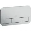 Villeroy and Boch ViConnect Brushed Chrome Dual Flush Plate - 92249069 -FlushPro Shop 92249069 P