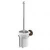 Burlington Toilet Brush Holder - Walnut - A8WAL 2 Burlington Toilet Brush Holder - Walnut - A8WAL -FlushPro Shop A8WAL P