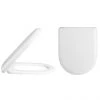 Alaska Luxury D-Shaped Soft Close Quick Release Top-Fixing Toilet Seat - AL04 -FlushPro Shop AL04 P1