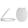 Alaska Traditional Toilet Seat with Chrome Hinges - AL32 -FlushPro Shop AL32 p