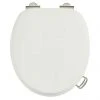 Burlington Soft Close Toilet Seat with Chrome Hinges and Handles - Sand 2 Burlington Soft Close Toilet Seat with Chrome Hinges and Handles - Sand -FlushPro Shop ARCS43 NKL P