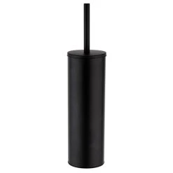 Arezzo Matt Black Toilet Brush Holder