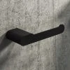 Arezzo Matt Black Toilet Roll Holder -FlushPro Shop AZB165TR n p