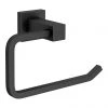 Arezzo Matt Black Square Toilet Roll Holder 1 Arezzo Matt Black Square Toilet Roll Holder -FlushPro Shop AZB31 p