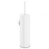 Arezzo Matt White Wall Mounted Toilet Brush + Holder -FlushPro Shop AZBRHMW n p