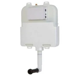 Arezzo Compact Concealed Cistern with Gold Flush Plate - Round Buttons -FlushPro Shop AZCCGLD n d2 460