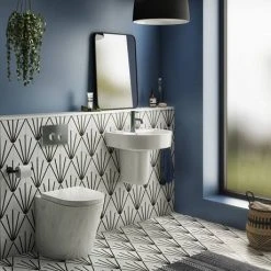 Arezzo Compact Concealed Cistern with Brushed Gunmetal Grey Flush Plate - Round Buttons -FlushPro Shop AZCCGUNR D5 460