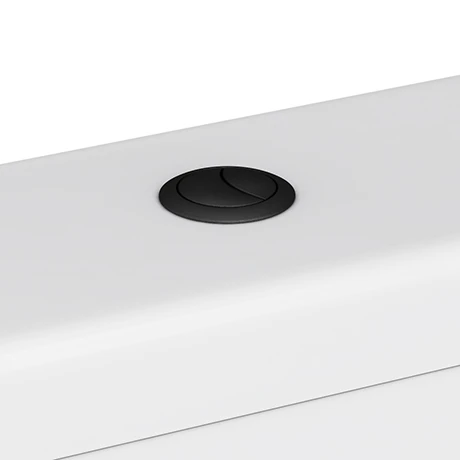Arezzo Matt Black Cistern Flush Button - 48mm Hole 3 Arezzo Matt Black Cistern Flush Button - 48mm Hole