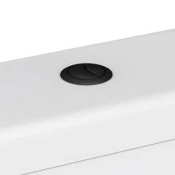 Arezzo Matt Black Cistern Flush Button - 38mm Hole