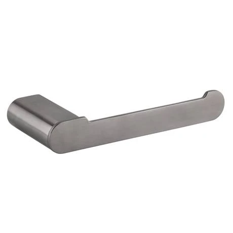 Arezzo Gunmetal Grey Toilet Roll Holder 4 Arezzo Gunmetal Grey Toilet Roll Holder - Image 2