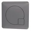 Arezzo Modern Gun Metal Grey Square Flush Plate - 70 x 70mm 2 Arezzo Modern Gun Metal Grey Square Flush Plate - 70 x 70mm -FlushPro Shop AZSQGG M