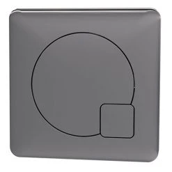 Arezzo Modern Gun Metal Grey Square Flush Plate - 70 x 70mm