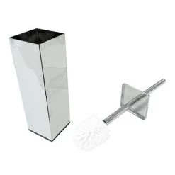 Arezzo Square Toilet Brush Chrome -FlushPro Shop AZSQTBCH detail1 460