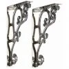 Burlington Chrome Ornate Medium Brackets - T32CHR -FlushPro Shop Burlington Chrome Ornate Medium Brackets T32CHR Medium
