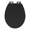 Carlton Soft Close Toilet Seat with Chrome Hinges - Various Colour Options -FlushPro Shop CARL SEAT VC n p