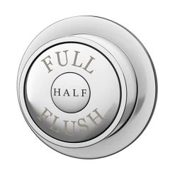 Chatsworth Traditional Dual Flush Push Button - Chrome