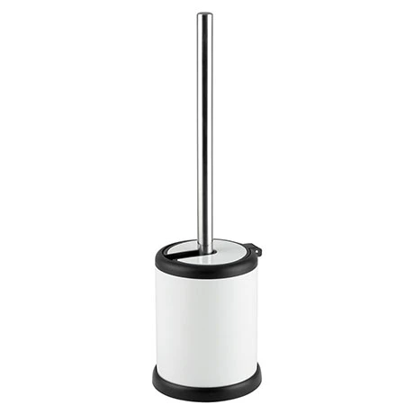 Cruze White Freestanding Toilet Brush & Holder 3 Cruze White Freestanding Toilet Brush & Holder