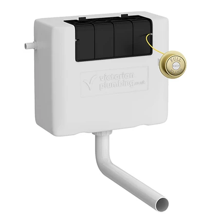 Chatsworth Traditional Dual Flush Concealed Cistern - Brushed Brass 3 Chatsworth Traditional Dual Flush Concealed Cistern - Brushed Brass