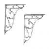 Hudson Reed Ornate Cistern Brackets - Chrome - FA322 -FlushPro Shop Chrome Ornate Cistern Brackets Medium