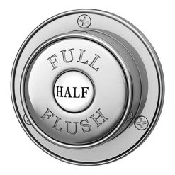 Chatsworth Premium Chrome Plated Brass Dual Flush WC Push Button