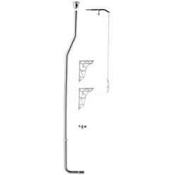 Traditional Chrome High Level Flush Pipe Pack