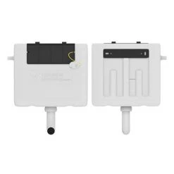 Cruze Dual Flush Concealed WC Cistern incl. Large Chrome Push Button Plate -FlushPro Shop FAC001 D2N 460 2