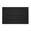 RAK Ecofix Matt Black Dual Flush Plate with Rectangular Buttons -FlushPro Shop FSRAKPPL006504 P1