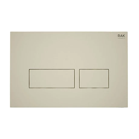 RAK Ecofix Matt Greige Dual Flush Plate with Rectangular Buttons 3 RAK Ecofix Matt Greige Dual Flush Plate with Rectangular Buttons