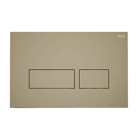 RAK Ecofix Matt Cappuccino Dual Flush Plate with Rectangular Buttons 3 RAK Ecofix Matt Cappuccino Dual Flush Plate with Rectangular Buttons