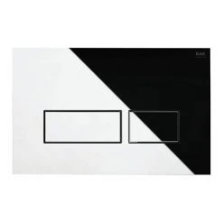 RAK Ecofix Chrome Dual Flush Plate with Rectangular Buttons