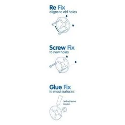 Croydex - Worcester Flexi-Fix Toilet Roll Holder - QM461141 -FlushPro Shop Flexi fix 5 460