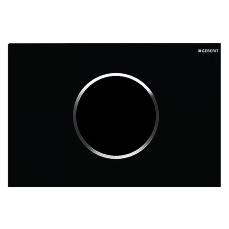 Geberit Sigma10 Black + Gloss Chrome Touchless Automatic Flush for UP320 Cistern 3 Geberit Sigma10 Black + Gloss Chrome Touchless Automatic Flush for UP320 Cistern