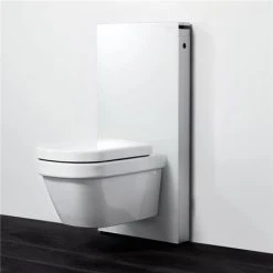 Geberit - Monolith WC Frame & Cistern for Wall Hung WC's - White/Aluminium