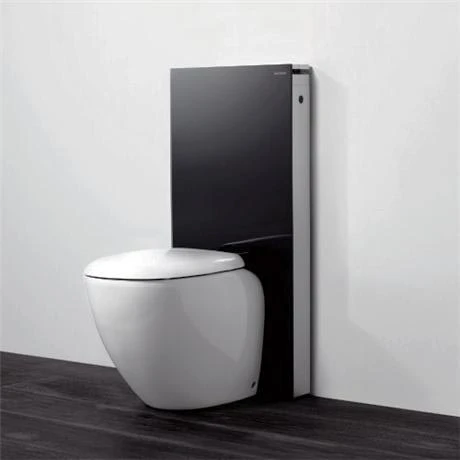Geberit - Monolith WC Unit & Cistern for Floorstanding WC's - Black/Aluminium