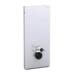 Geberit - Monolith WC Frame & Cistern for Wall Hung WC's - White/Aluminium -FlushPro Shop Geberit Monolith for Wall Hung WCs White d2 375