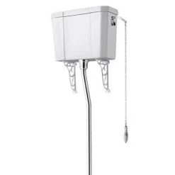 High Level Traditional WC Ceramic Cistern & Flush Pipe Kit