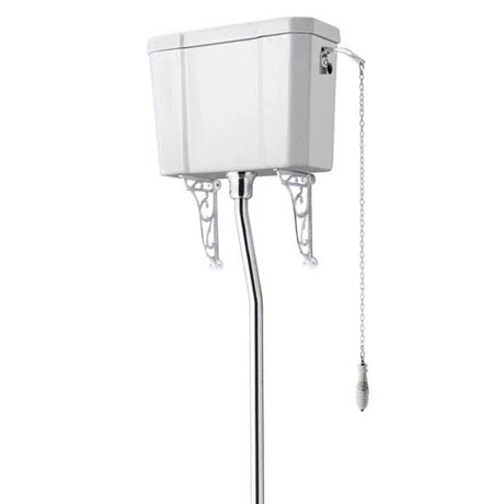 High Level Traditional WC Ceramic Cistern & Flush Pipe Kit 3 High Level Traditional WC Ceramic Cistern & Flush Pipe Kit