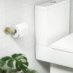 Arezzo Industrial Style Brushed Brass Toilet Roll Holder 13 Arezzo Industrial Style Brushed Brass Toilet Roll Holder -FlushPro Shop ISBBRH d5 460