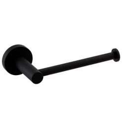 Arezzo Industrial Style Matt Black Toilet Roll Holder -FlushPro Shop ISBLKRH d2 460