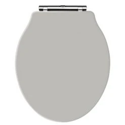 Old London - Stone Grey Soft Close Toilet Seat (For Chancery Toilets) - NLS498
