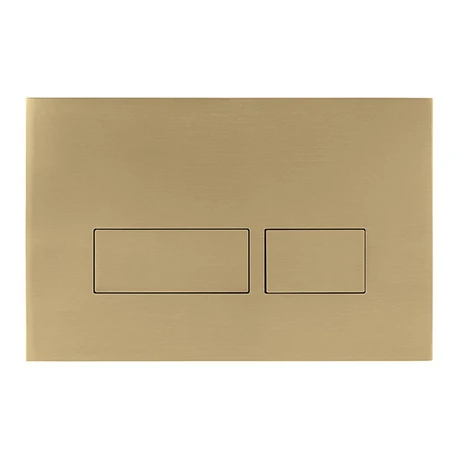 Crosswater MPRO Brushed Brass Dual Flush Plate - PROFLUSHF 3 Crosswater MPRO Brushed Brass Dual Flush Plate - PROFLUSHF