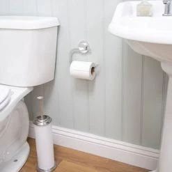 Croydex Stick 'N' Lock Toilet Roll Holder - QM291141