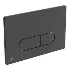 Ideal Standard Oleas M1 Matt Black Mechanical Dual Flush Plate - R0115A6