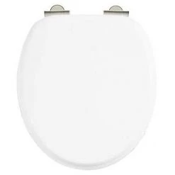 Burlington Soft Close Toilet Seat - Gloss White Seat - S18
